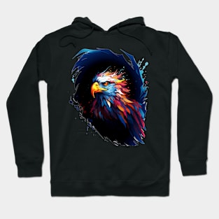 Intense Eagle Portrait Hoodie